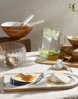 Σετ Σερβιρίσματος Τυριών από Mango Wood (Τυροκαλύπτρα & Εργαλεία Τυριού)